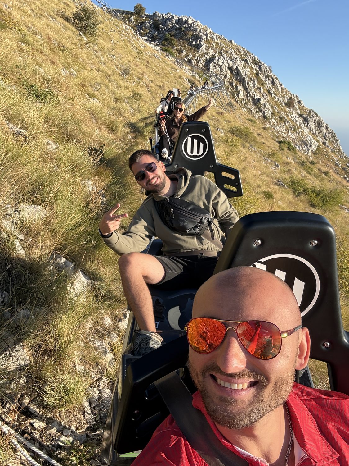 Společná jízda v horách